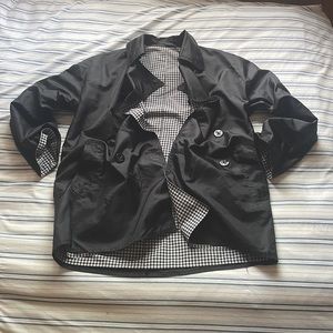 Vintage Black & Check Reversible Panache Jacket | Size 6 | Excellent Condition
